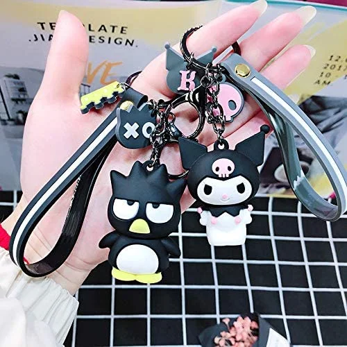 Amazon Hot Sale Custom Plastic Rubber Cartoon New Design Silicone Cute Sanrio Anime Fashion Keychain