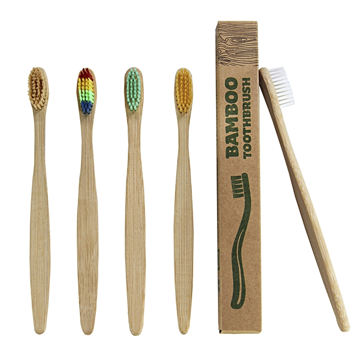 Cheap Disposable Wholesale Travel Bamboo Charcoal Hotel Toothbrush with Private Logo 4 Packs