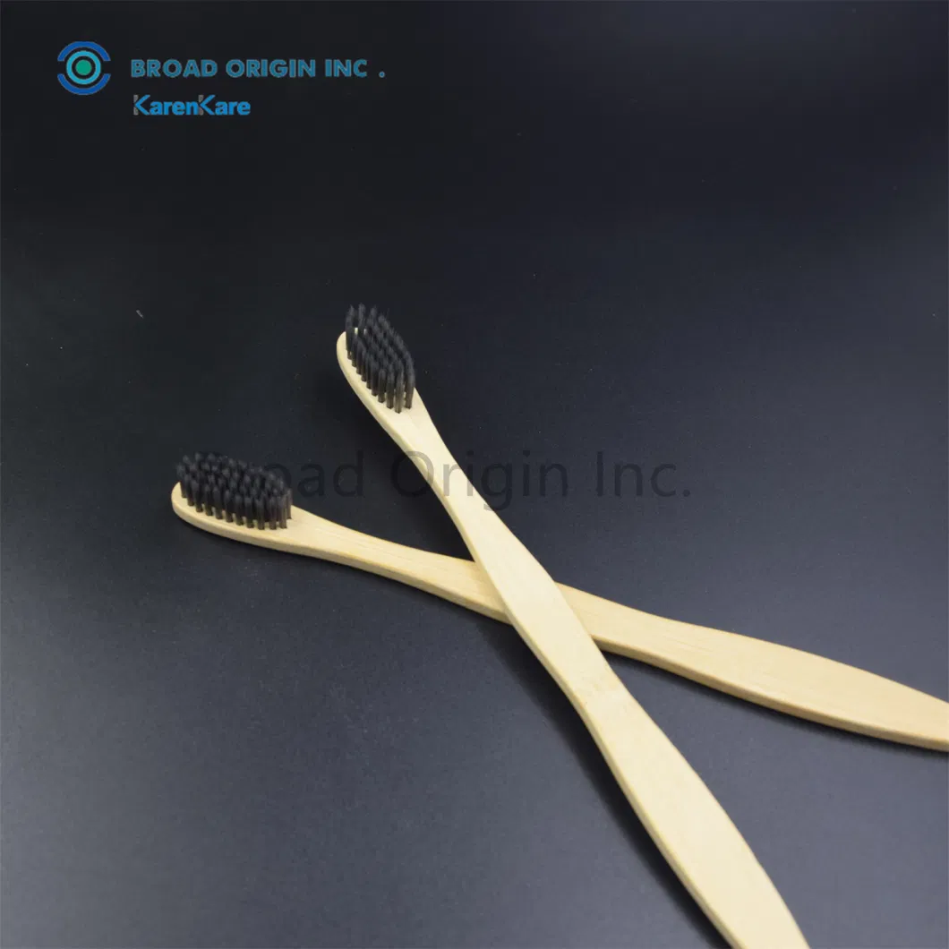 CE Approved Natural Brush Tooth Bamboo Toothbrush Wholesale Custom Logo Charcoal