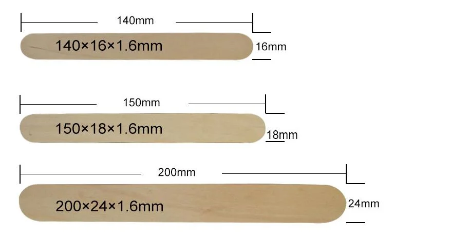 High Quality Medical Grade Non Sterile Packing Wooden Tongue Depressor