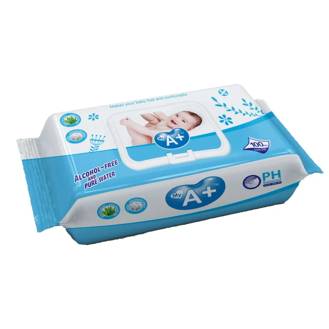 Alcohol Free Baby Wet Wipe Pure Water Non-Woven Baby Wipes