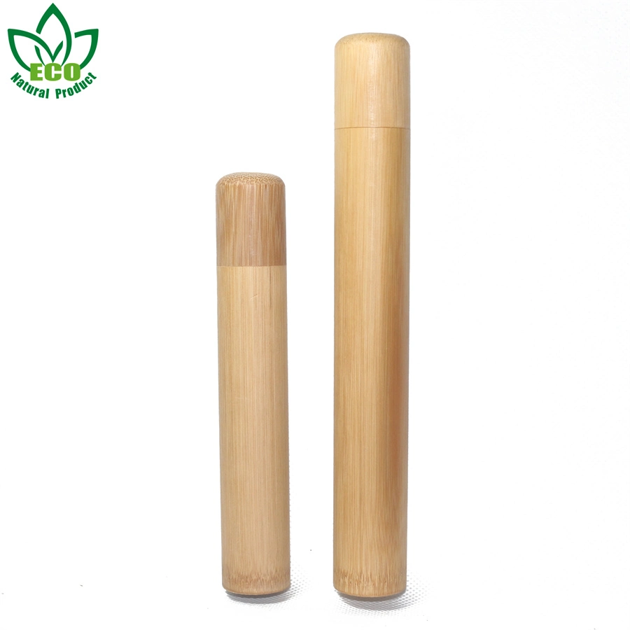 Eco-Friendly Natural Bamboo Tubes Packaging, Bamboo Toothbrush Case