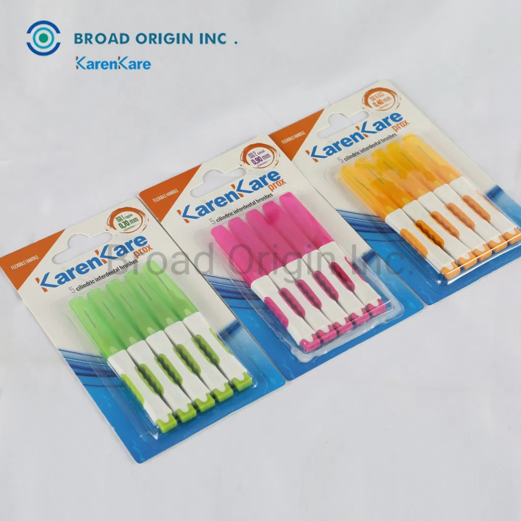 0.7mm Wholesale Bulk Portable Reusable Toothbrush Toothpick Dental Interdental Brush for Teeth Cleaning