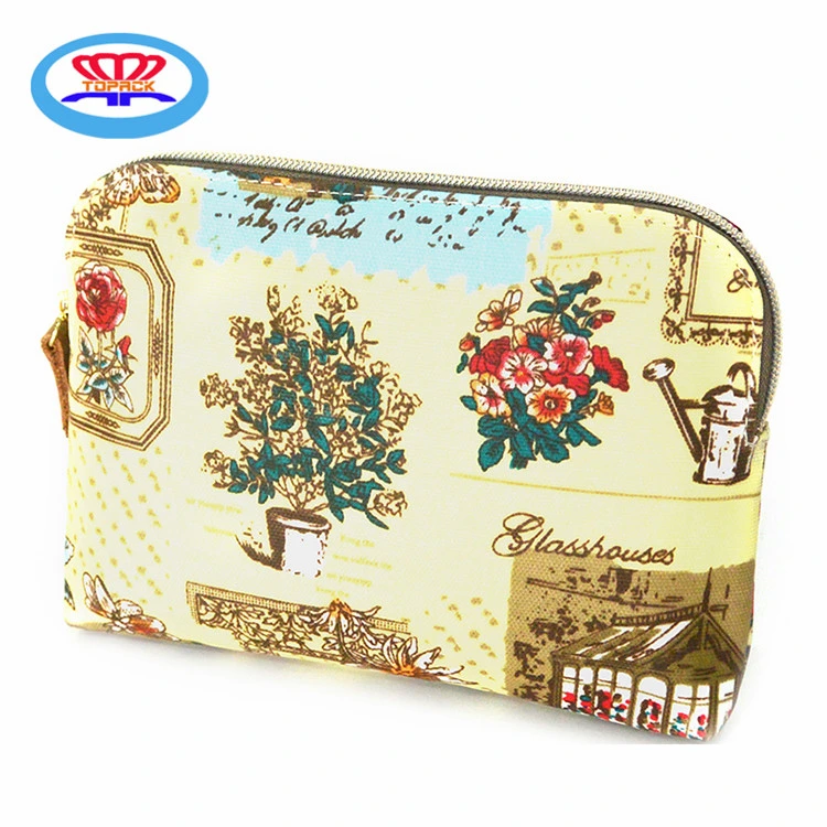 Women Fashion Makeup Bag / Multi Functional Cosmetic Bag-with Metal Zip.