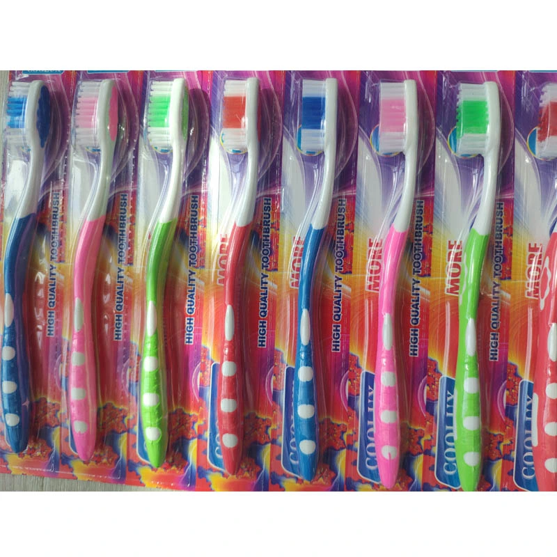 Hanger Card Hard/Medium/Soft Bristles Dozen Package Cheap Adult Toothbrush