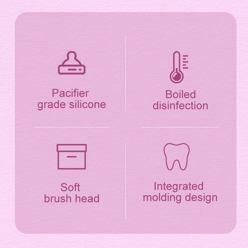 Infant Deciduous Teeth and Tongue Toothbrush