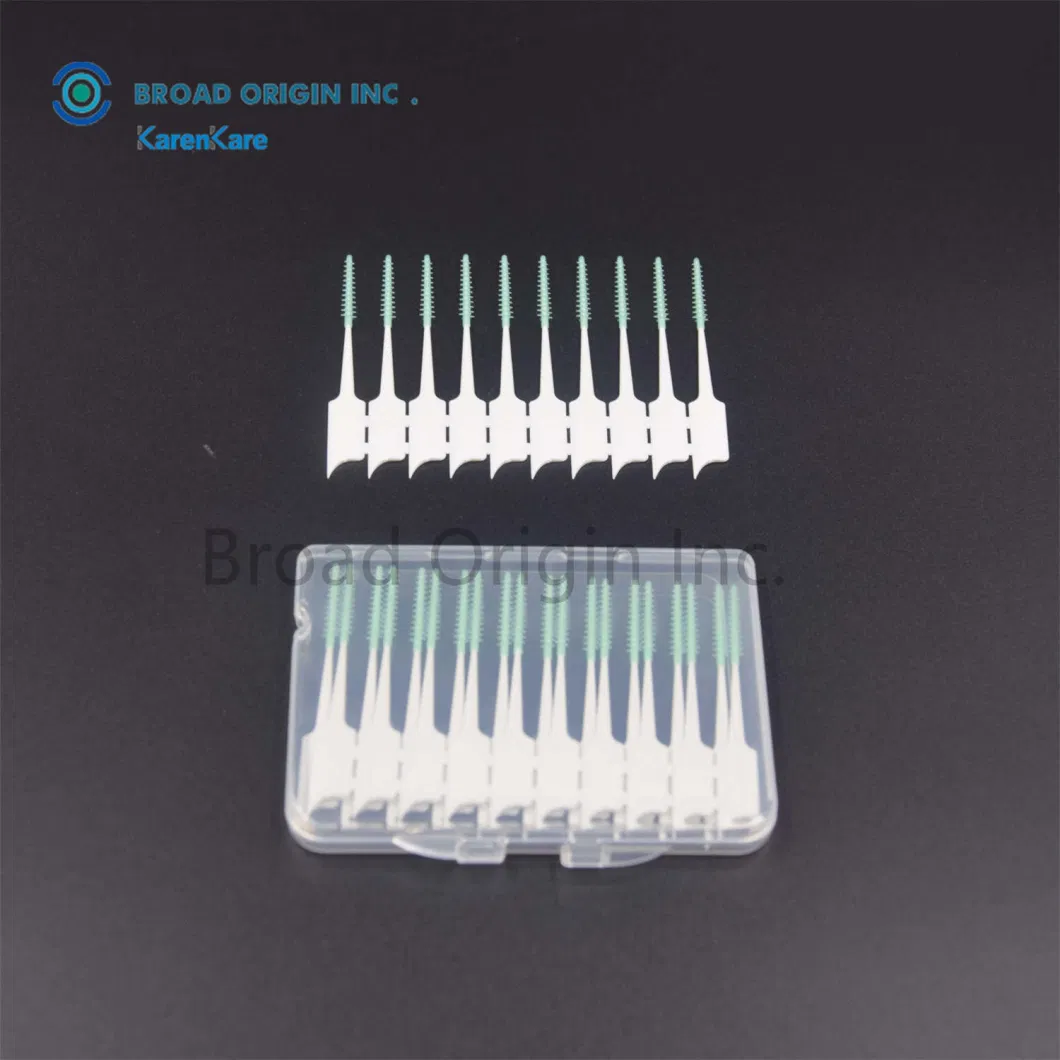 2023 Eco Friendly Biodegradable Rubber Interdental Brush Adult Toothbrush