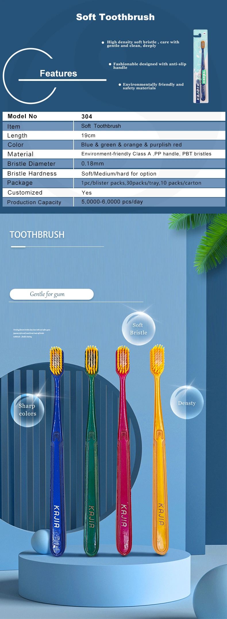 Special Offer Small Head Customized Color Cheap Adult Toothbrush Bristles Toothbrush