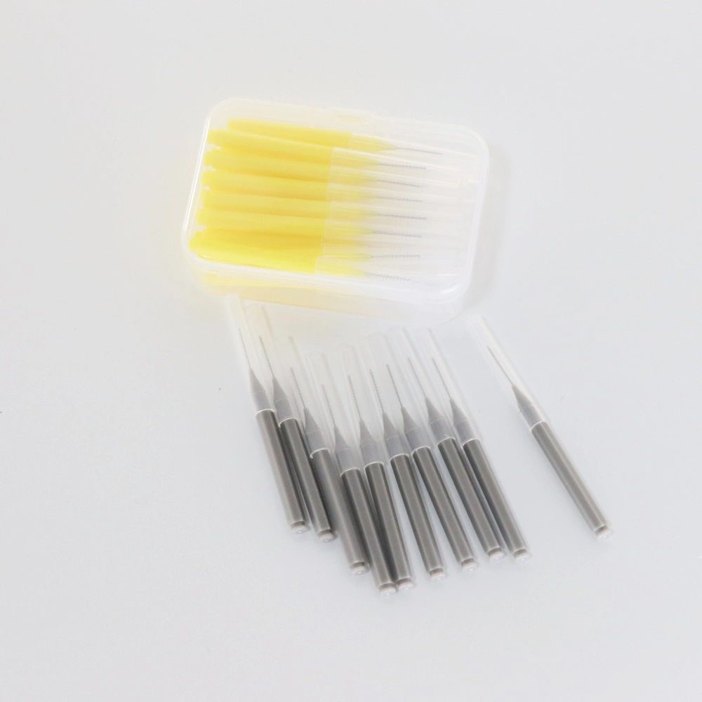 L Shape Fashion Multi Color Yellow Pink White Black Inter Dental Brush Orthodontic Care Brush