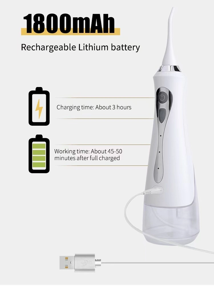 OEM&ODM 230ml Tooth Cleansing Whitening Electric Water Flosser with FDA