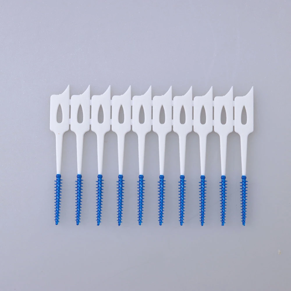 Customized Interdental Brush Toothpick Soft Rubber Dental Picks