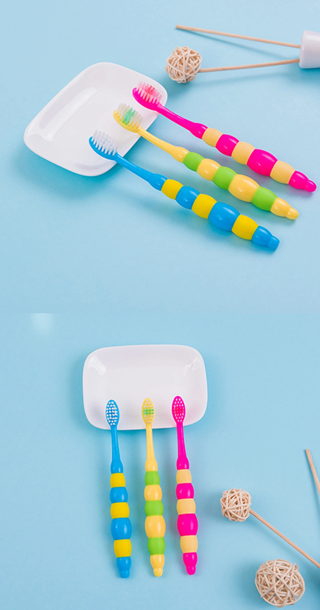 High Quality Cartoon Kids Manual Toothbrush Set Children Toothbrush