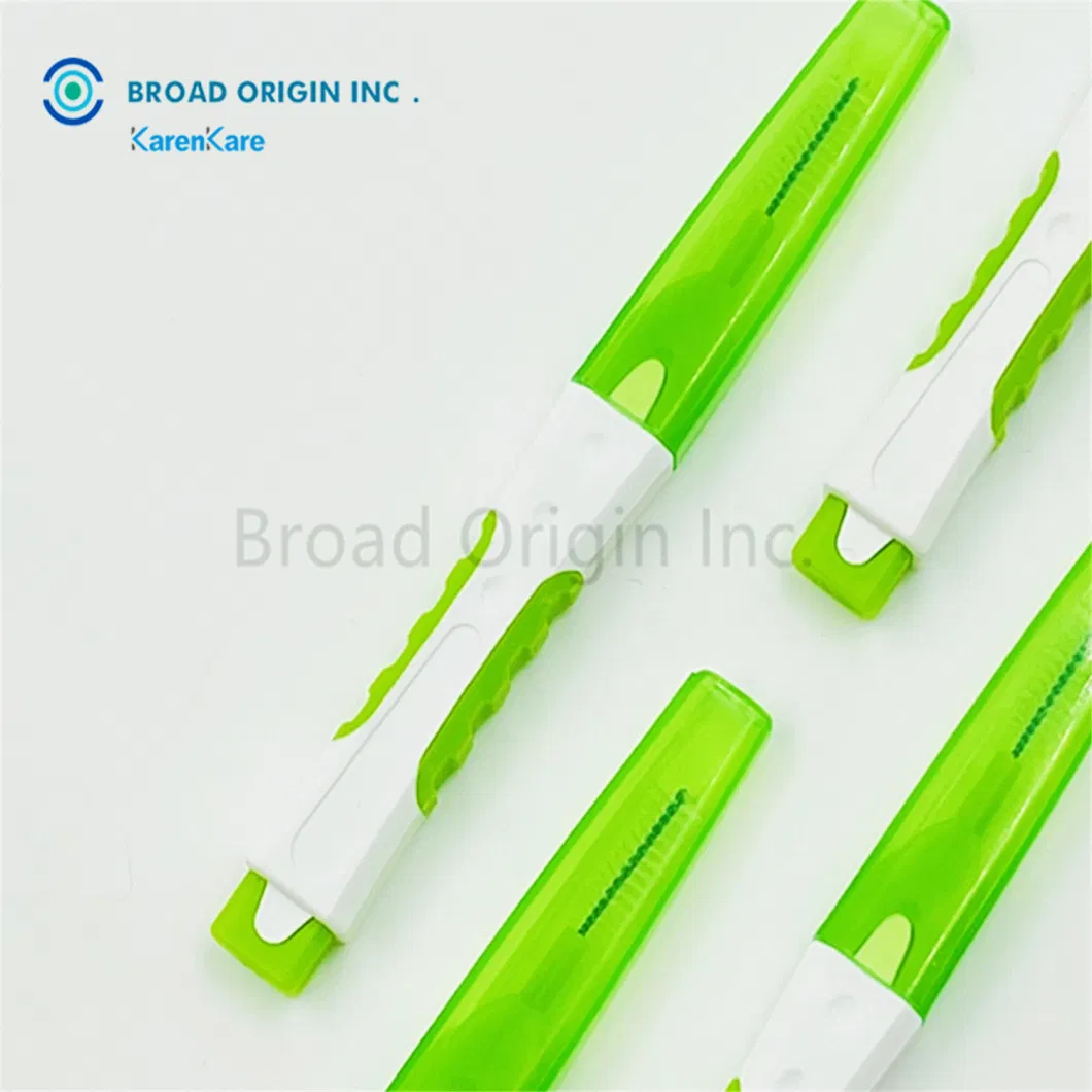 0.7mm Wholesale Bulk Portable Reusable Toothbrush Toothpick Dental Interdental Brush for Teeth Cleaning