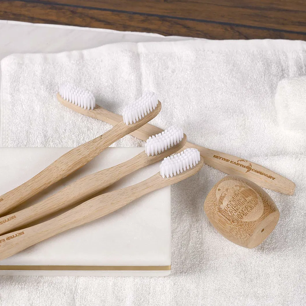 Natural Biodegradable Eco Friendly High Quality Medium Bamboo Toothbrush