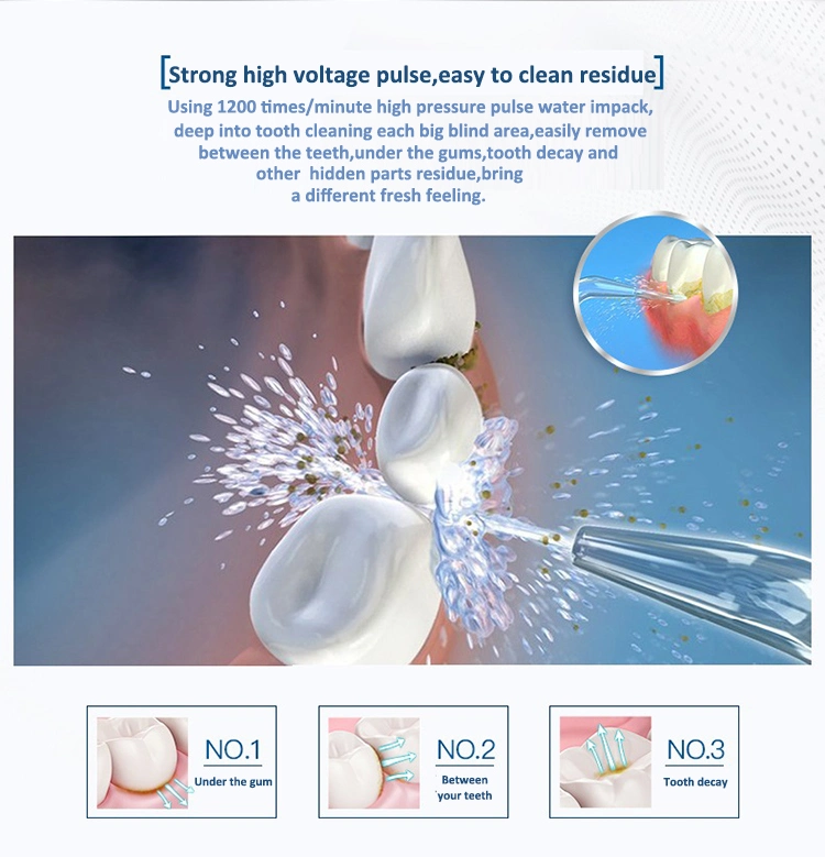 Oral Hygiene Electric Power Teeth Water Jet Floss Teeth Cleaning Oral Irrigator Waterproof Toothpick Dental Water Flosser