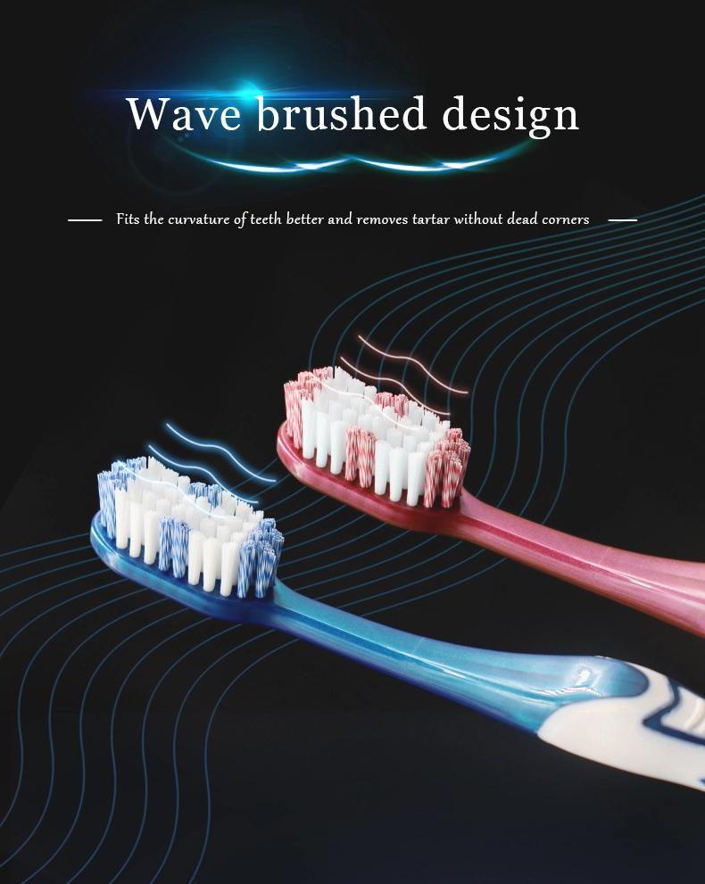 New Product Fashion Design Fun Handle Dual Action Whitening Adult Toothbrush