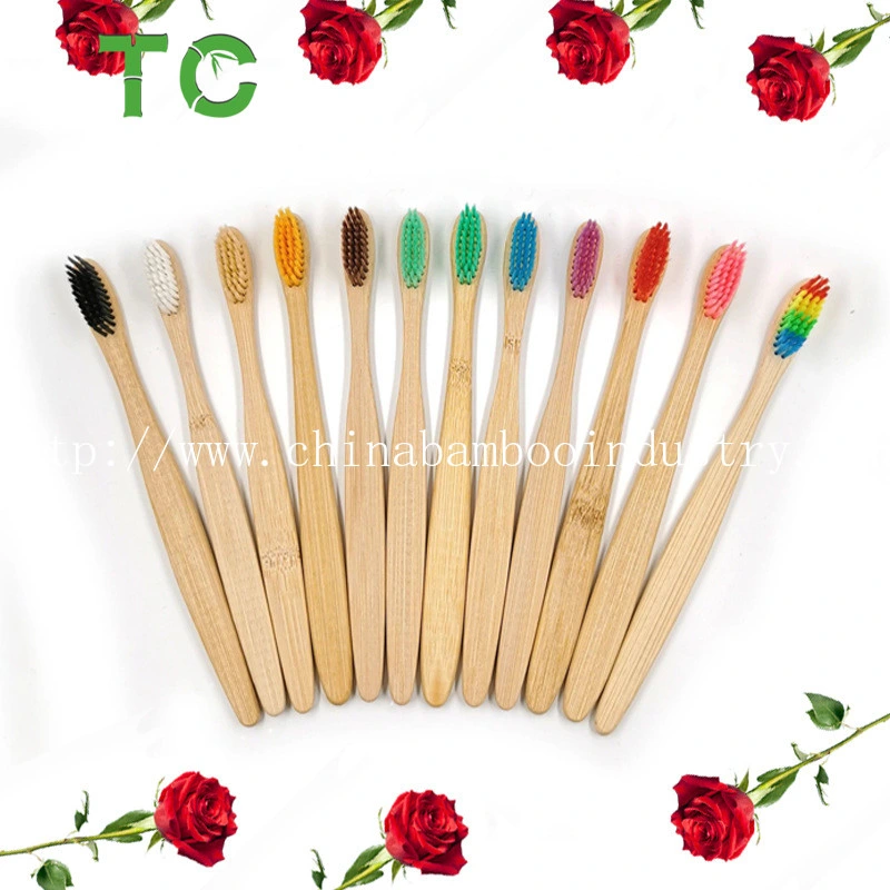 Custom Engraving/Printing Bamboo Toothbrush Brand Names