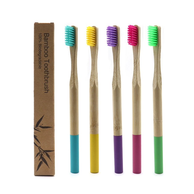 Eco-Friendly Material Soft Hair Natural Bamboo Handle Adult Toothbrush