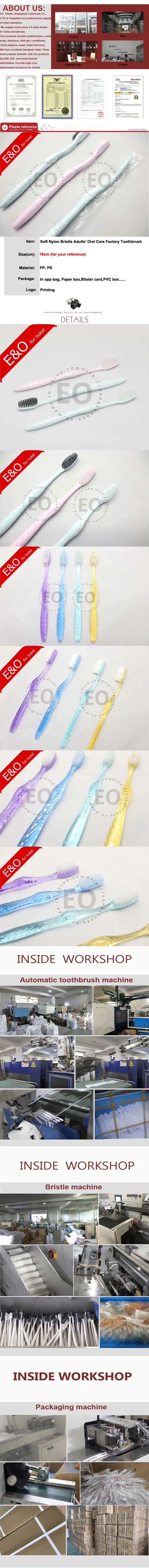 Soft Nylon Bristle Adults&prime; Oral Care Factory Toothbrush