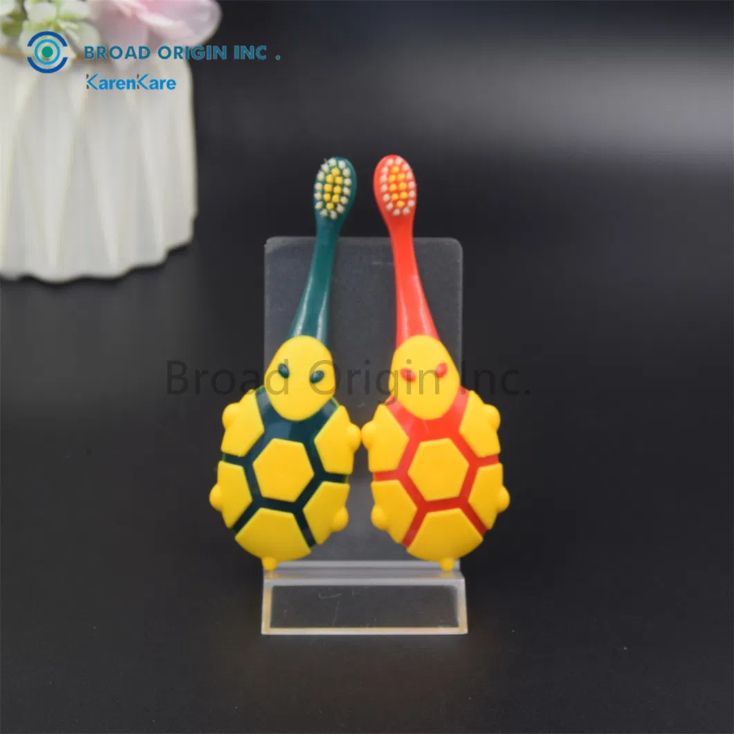 Corn Toothbrush Dental Brushes for Baby Wholesale Kids Toothbrush with Turtle Toy Children Teeth Brush Bulk OEM