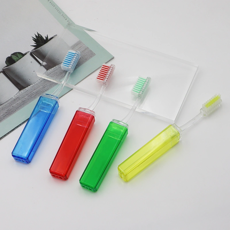 Transparent and Foldable Easy to Travel/Carry Adult Toothbrush