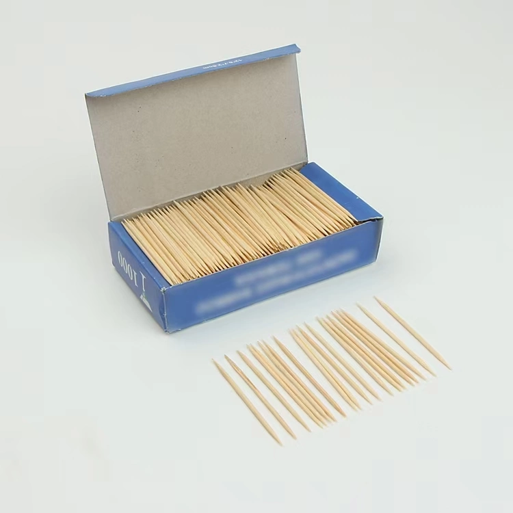 Food-Contact Grade Eco-Friendly Biodegradable Disposable 100% Natural Bamboo Toothpick Wooden Toothpick