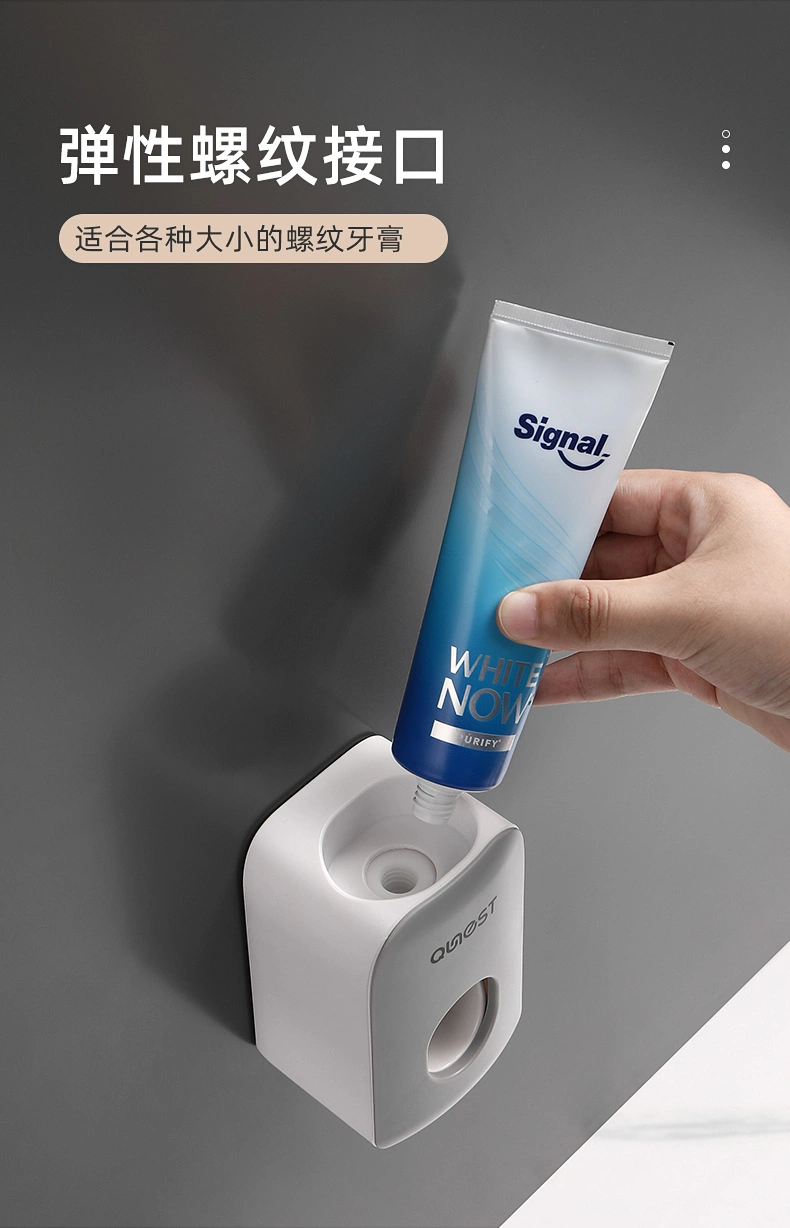 Full-Automatic Toothpaste Squeezer God Ware Wall-Mounted Household Set Perforation-Free Toilet Toothbrush Shelf