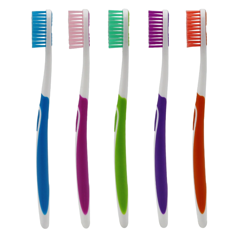 Hot Selling Soft Nylon Bristles Tongue Scraper Adult Toothbrush Custom Logo