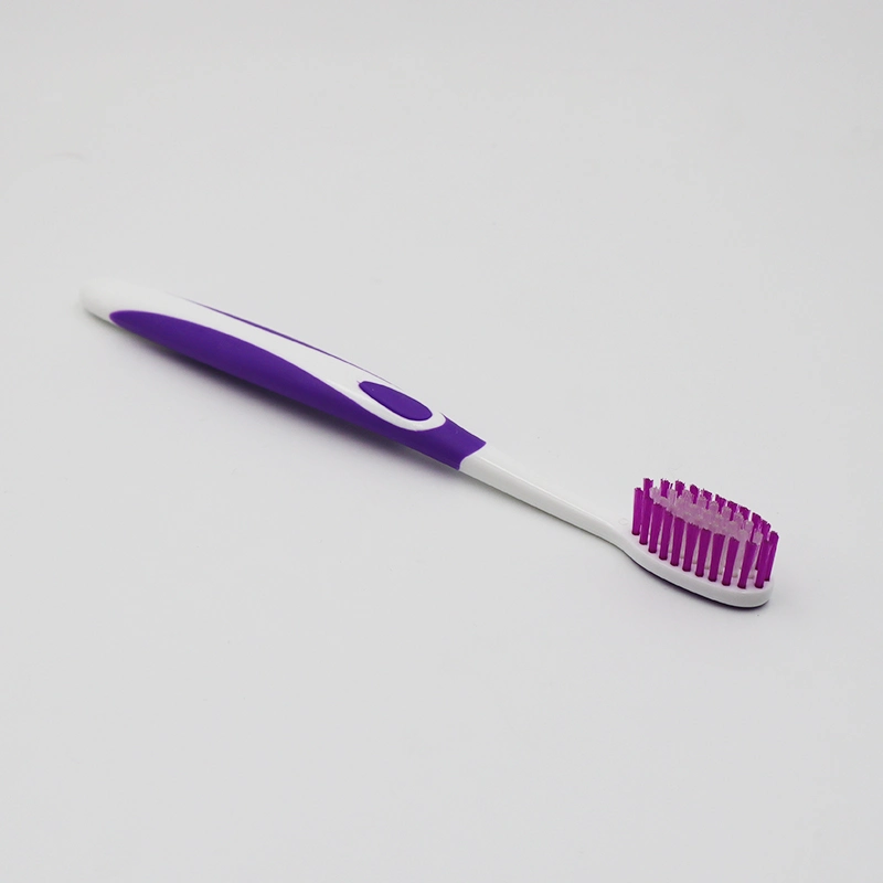 Hot Selling Soft Nylon Bristles Tongue Scraper Adult Toothbrush Custom Logo