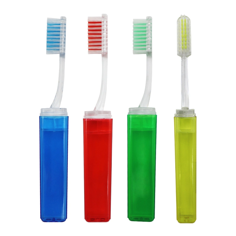 Transparent and Foldable Easy to Travel/Carry Adult Toothbrush