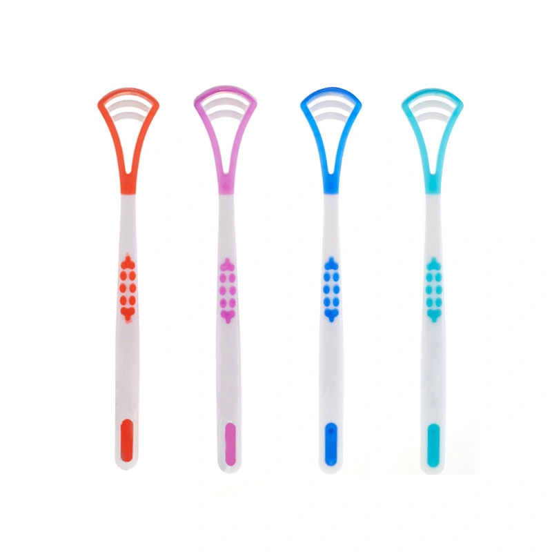 Wholesale High Quality Silicone Tongue Scraper Tongu Cleaner Plastic