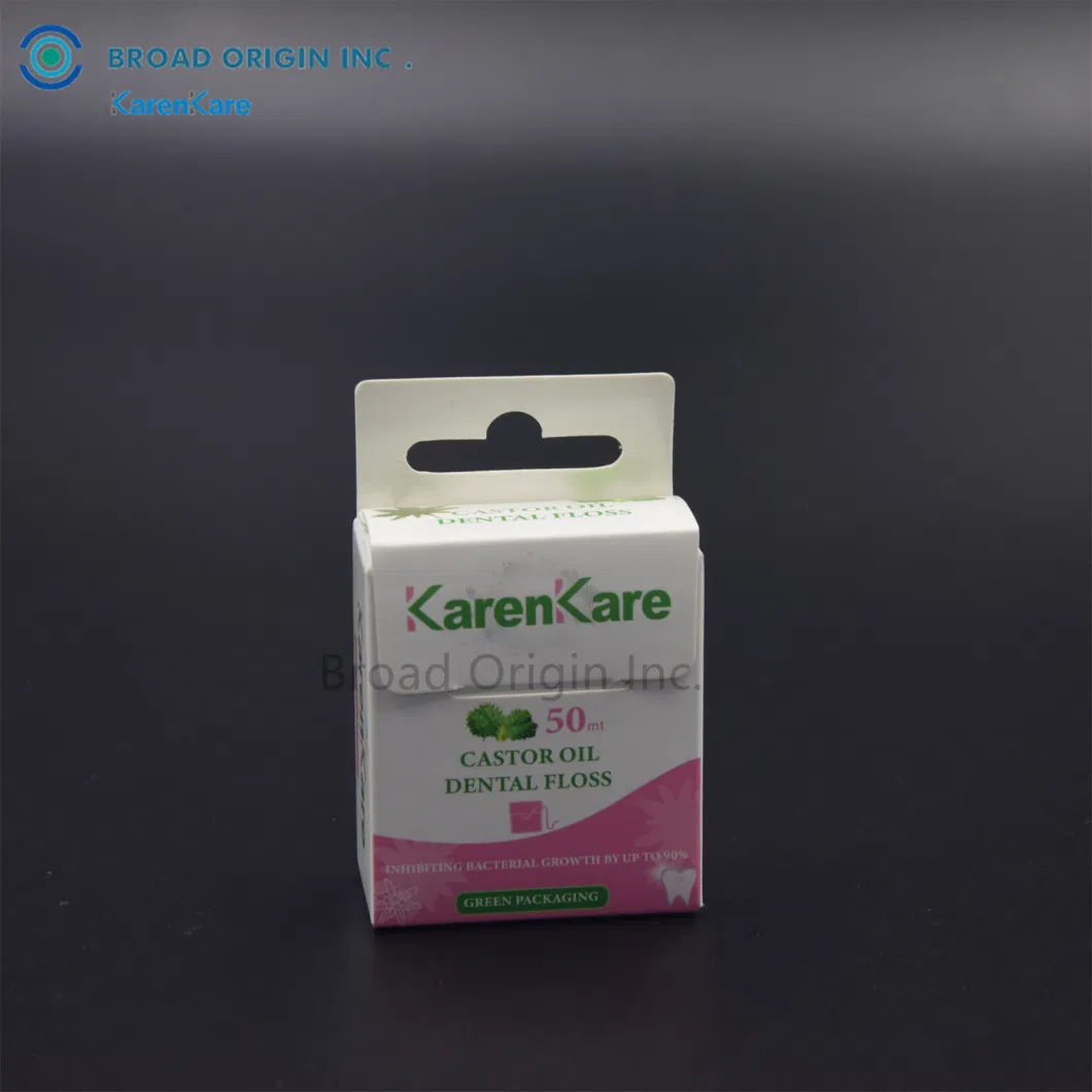 Biodegradable Corn Starch Castor Oil Eco Friendly Dental Floss Nylon Thread Dental Floss