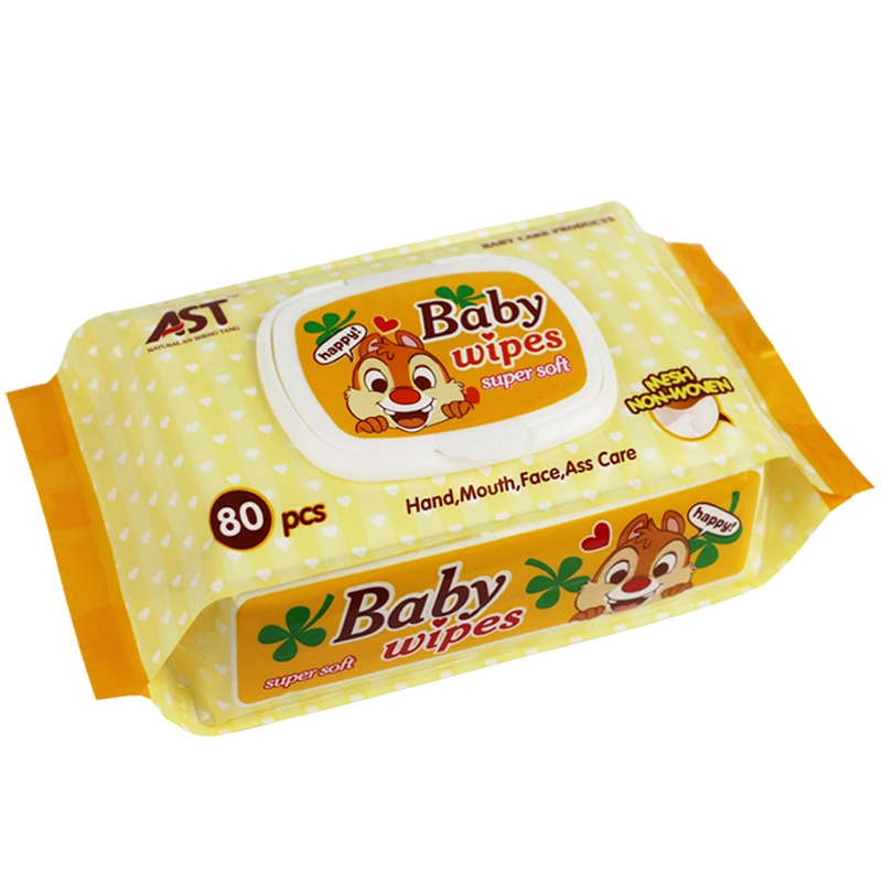 Safety Non-Woven Fiber Wholesale Wet Wipes for Baby