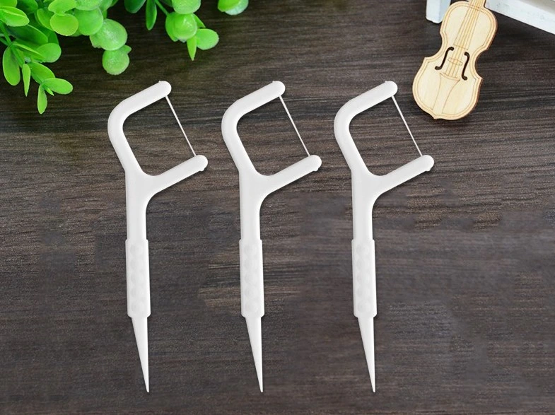 Biodegradable Wheat Straw Family Eco Dental Floss Picks with FDA