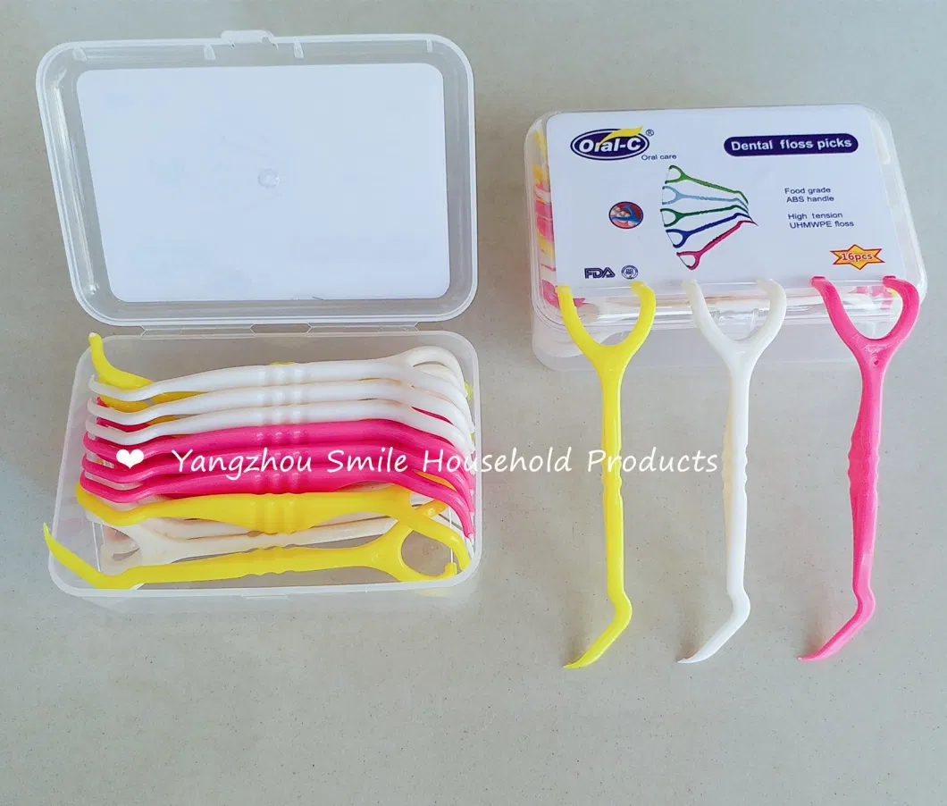 Biodegradable Wheat Straw Family Eco Dental Floss Picks with FDA