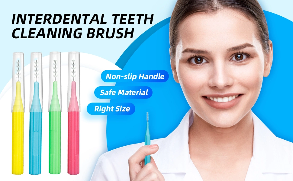 SJ Braces Brush Cleaner Interdental Brush Toothpick Dental Tooth Flossing Head Oral Dental Hygiene Flosser