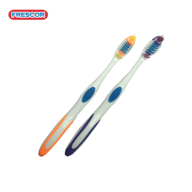 Soft Bristles Tongue Cleaner Plastic Handle Adult Toothbrush