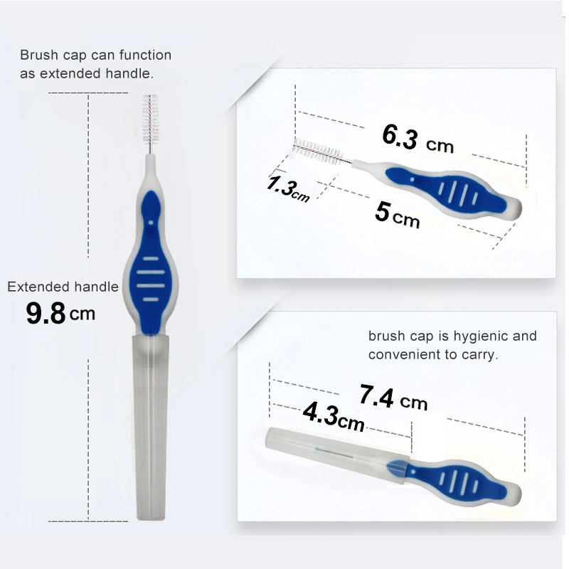 High Quality Slim Dental Interdental Brushes with Soft DuPont Bristles