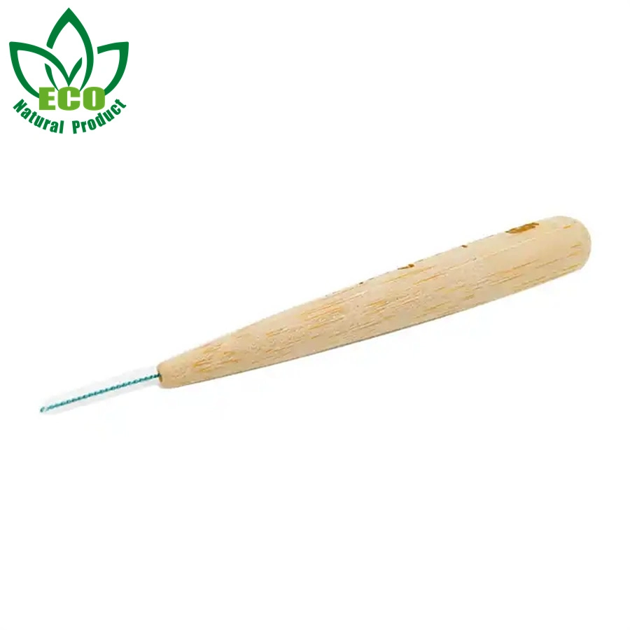 Biodegradable Handle Interdental Brushes Bamboo L Type Cepillo Dental Micro Brushes