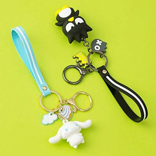 Amazon Hot Sale Custom Plastic Rubber Cartoon New Design Silicone Cute Sanrio Anime Fashion Keychain