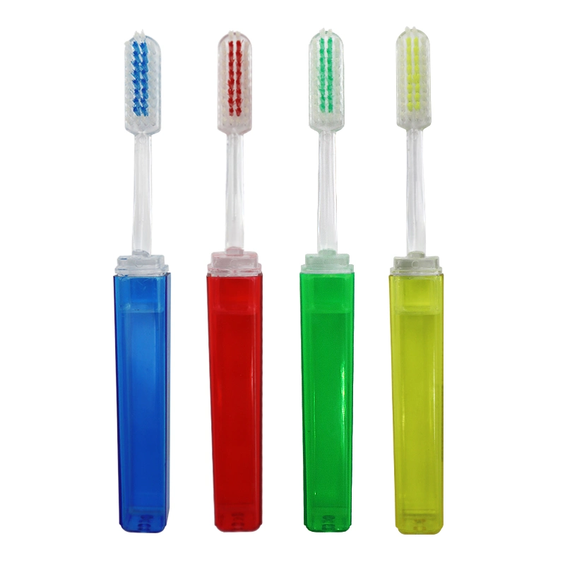 Transparent and Foldable Easy to Travel/Carry Adult Toothbrush