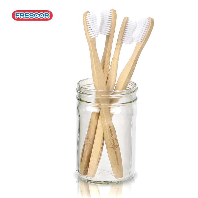 Wholesale Custom Logo Biodegradable Recyclable Natural Wood Toothbrushes Adult Kids Children Soft Bristle Bamboo Toothbrush