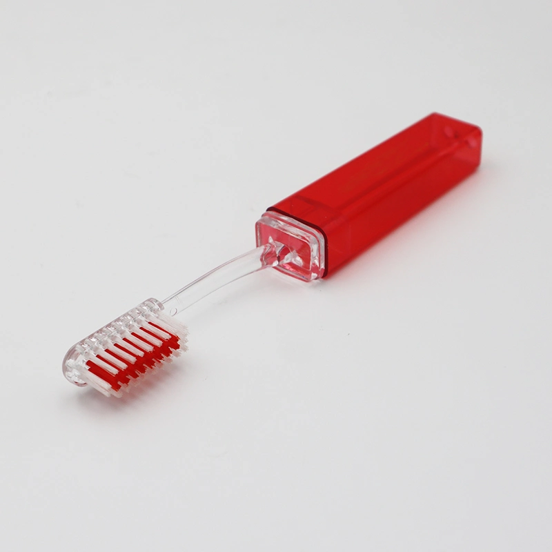 Transparent and Foldable Easy to Travel/Carry Adult Toothbrush