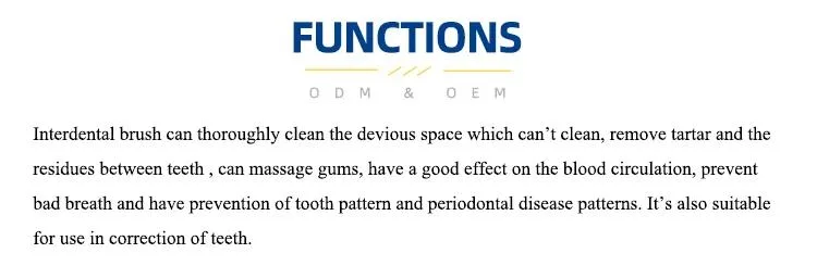 Factory Offer Biodegradable Dental Brush Interdental Toothbrush