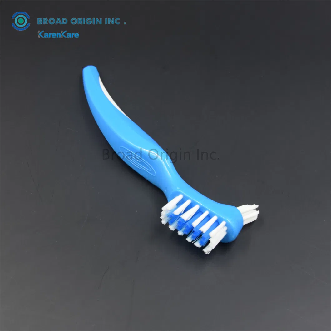 Factory Stock Cheap Dental Products False Teeth Retainer Cleaning Small Denture Cleaning Brush