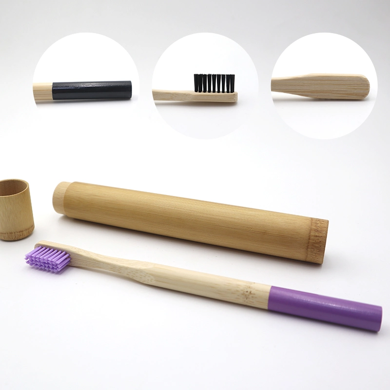 Eco-Friendly Material Soft Hair Natural Bamboo Handle Adult Toothbrush