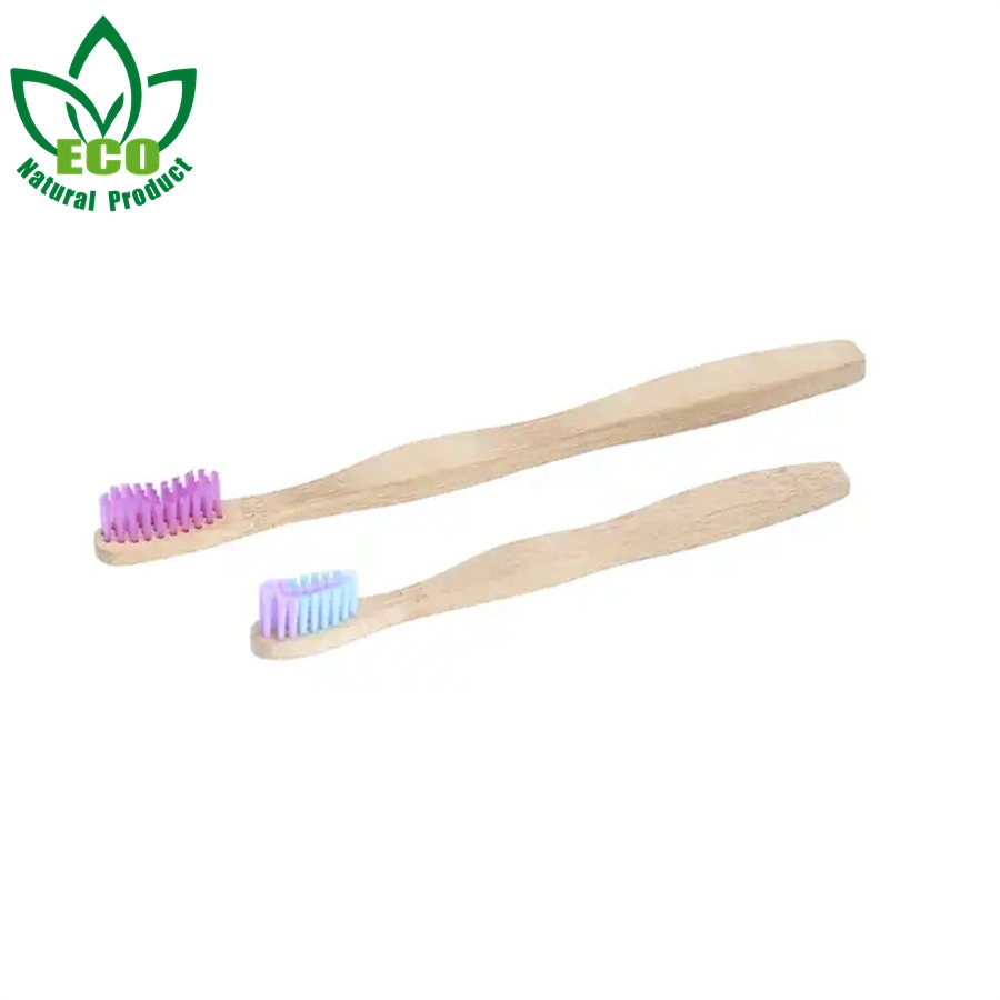 Engraved Logo Nylon Bristle Bamboo Toothbrush