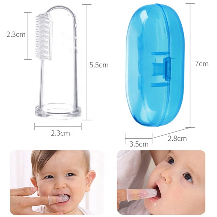 Infant Baby Silicone Finger Toothbrush Pet Tooth Brush