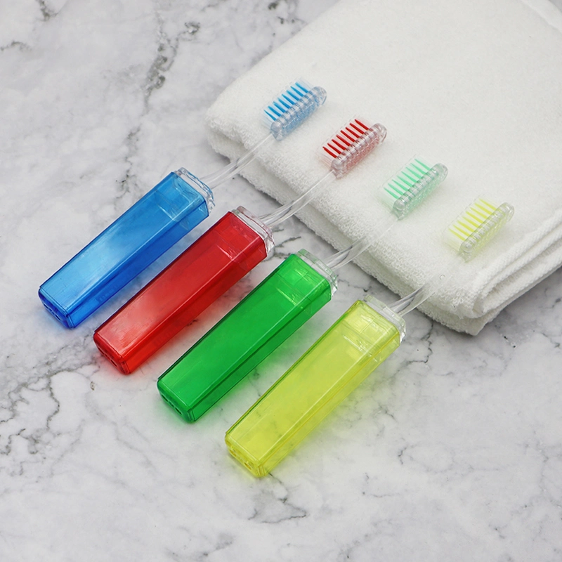 Transparent and Foldable Easy to Travel/Carry Adult Toothbrush