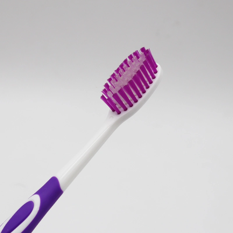 Hot Selling Soft Nylon Bristles Tongue Scraper Adult Toothbrush Custom Logo